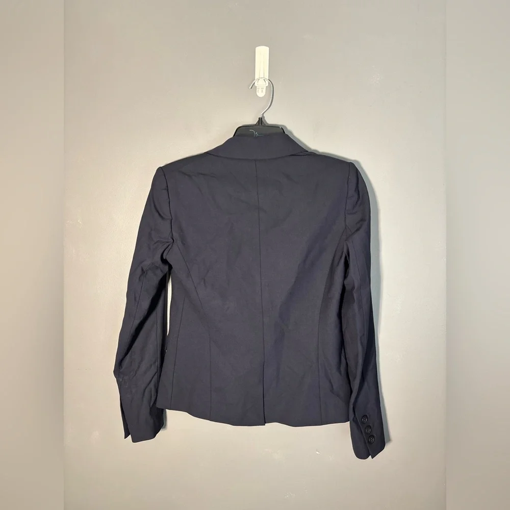 Theory Slim Fit Blazer in Navy Blue Sevona Stretch One Button Gabe B3 Size 2 - Picture 4 of 6